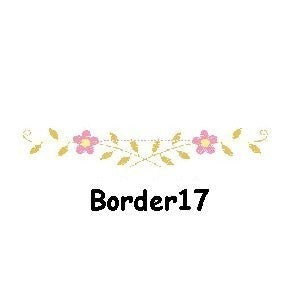 Personalised Embroidered Items - Borders (Basic)