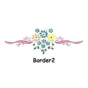 Personalised Embroidered Items - Borders (Basic)