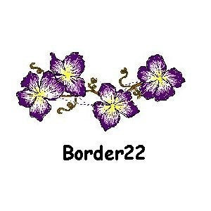 Personalised Embroidered Items - Borders (Basic)