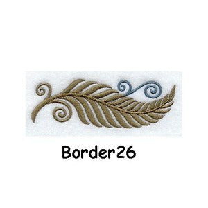 Personalised Embroidered Items - Borders (Basic)