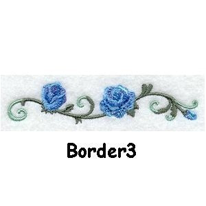 Personalised Embroidered Items - Borders (Basic)