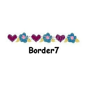 Personalised Embroidered Items - Borders (Basic)