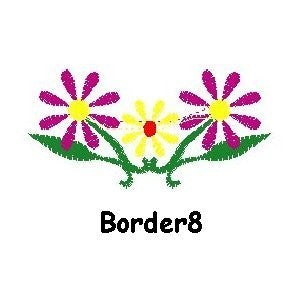 Personalised Embroidered Items - Borders (Basic)