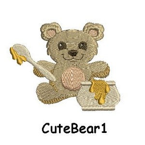 Personalised Embroidered Items - Bears (Premium)