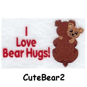 Personalised Embroidered Items - Bears (Premium)