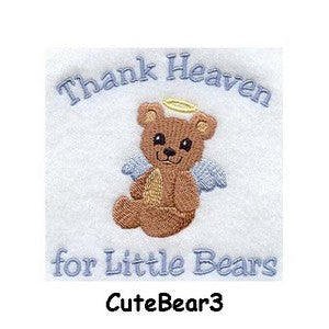 Personalised Embroidered Items - Bears (Premium)