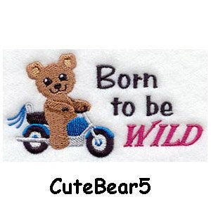 Personalised Embroidered Items - Bears (Premium)