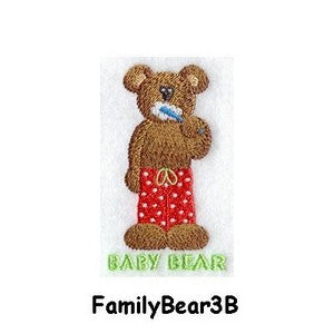 Personalised Embroidered Items - Bears (Premium)