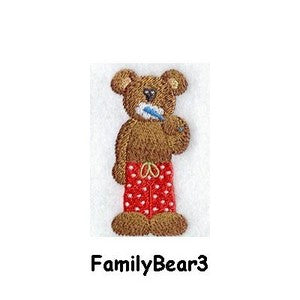 Personalised Embroidered Items - Bears (Premium)