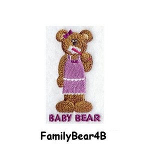 Personalised Embroidered Items - Bears (Premium)