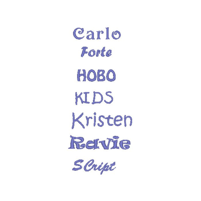 Personalised Embroidered Items - Borders (Basic)