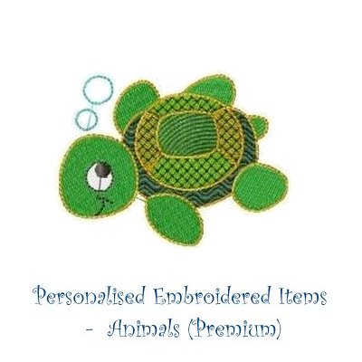 Personalised Embroidered Items - Animals (Premium)