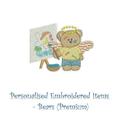 Personalised Embroidered Items - Bears (Premium)