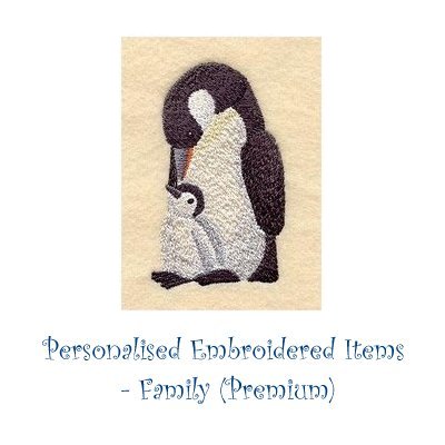 Personalised Embroidered Items -  Family (Premium)